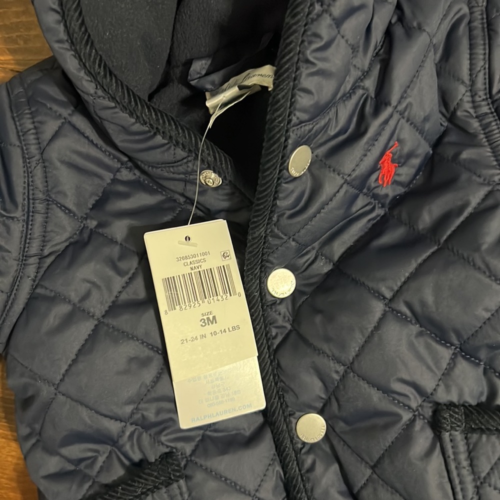 Polo Ralph Lauren Navy Blue Infant Snow Suit - Picture 2 of 2